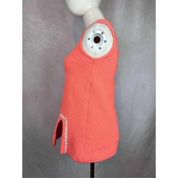 Vintage 1960s 1970s Tunic Top Mod GoGo MCM Pink - Picture 3 of 8